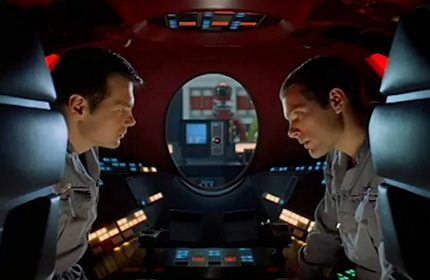 Frank & Dave are spied upon by the HAL 9000